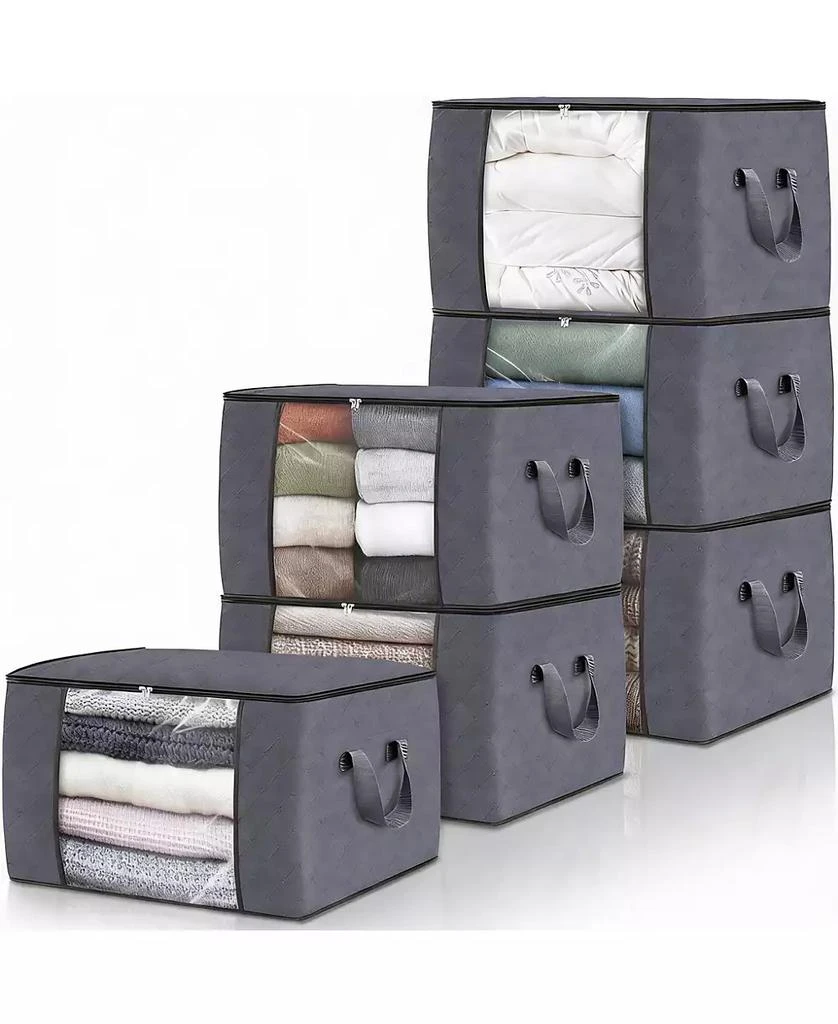 YIGII 17 Gallon, Reinforced Handles, Non-Woven Fabric Storage Bags