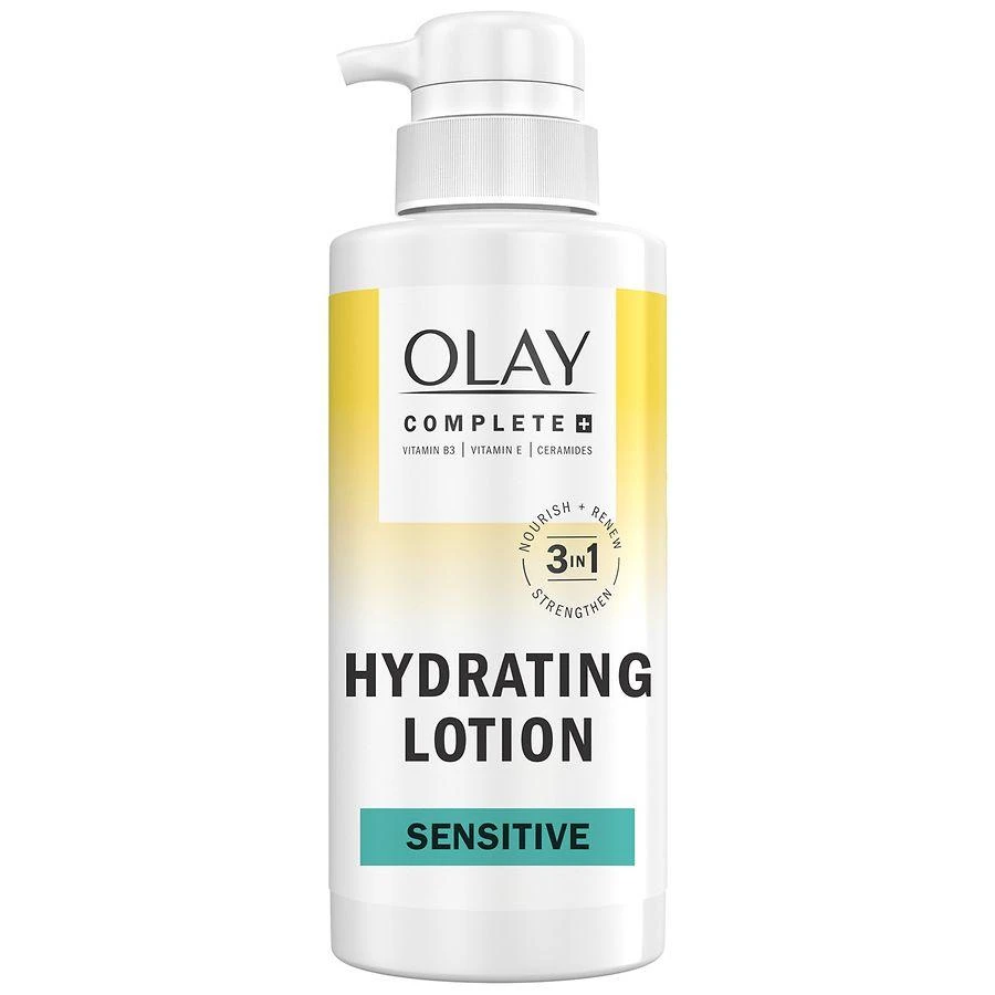Olay Complete + Hydrating Lotion, 3-in-1 Nourishing Face Moisturizer for All Skin Types Fragrance Free