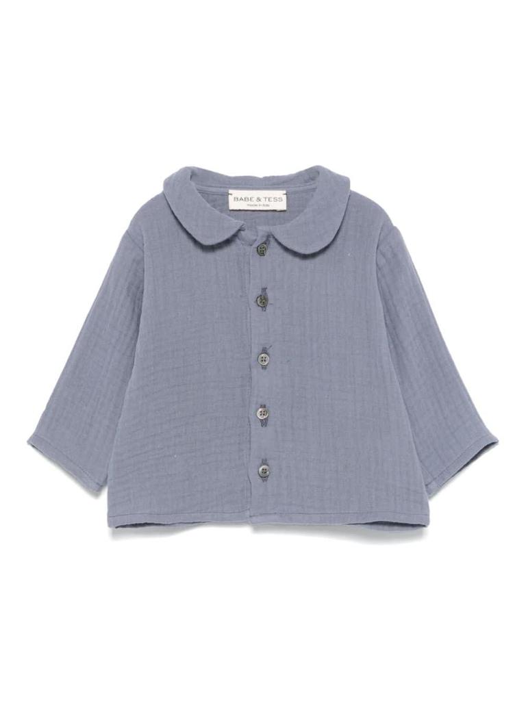 BABE & TESS Blue Shirt Baby Boy