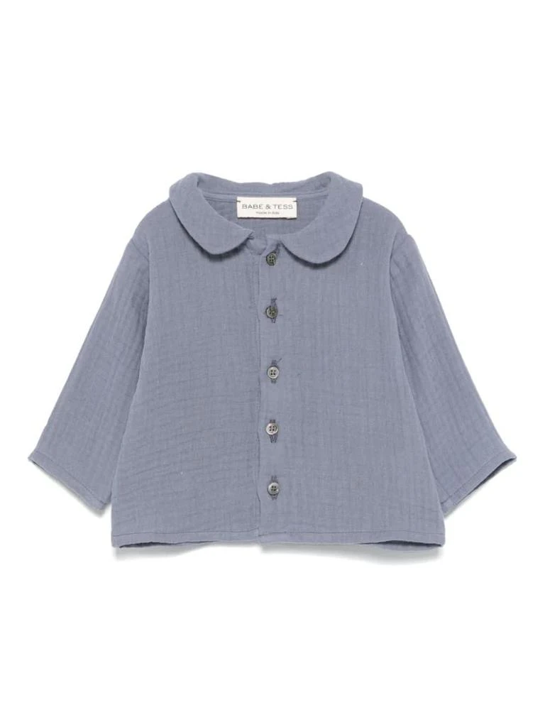 BABE & TESS Blue Shirt Baby Boy 1