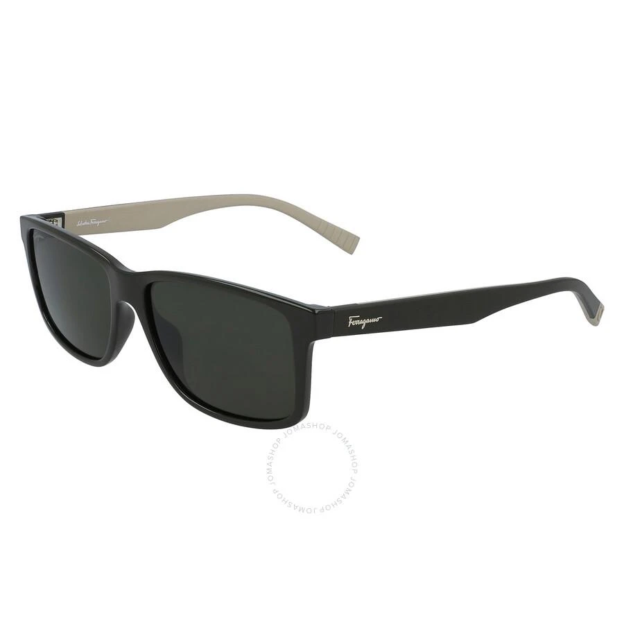Salvatore Ferragamo Salvatore Ferragamo Dark Grey Rectangular Men's Sunglasses SF938S 338 57 1