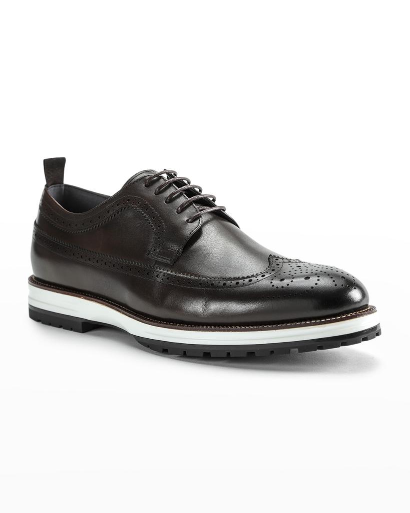 Ike Behar Men's Louis Hybrid Wing-Tip Leather Derby Shoes
