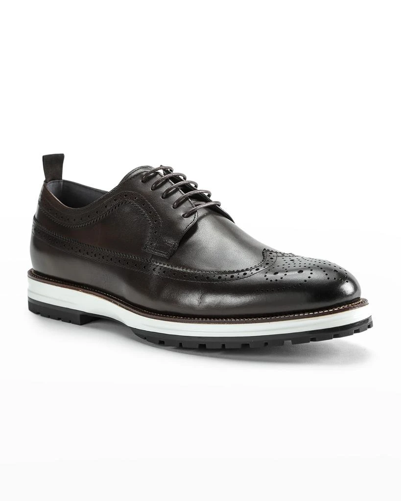 Ike Behar Men's Louis Hybrid Wing-Tip Leather Derby Shoes 2