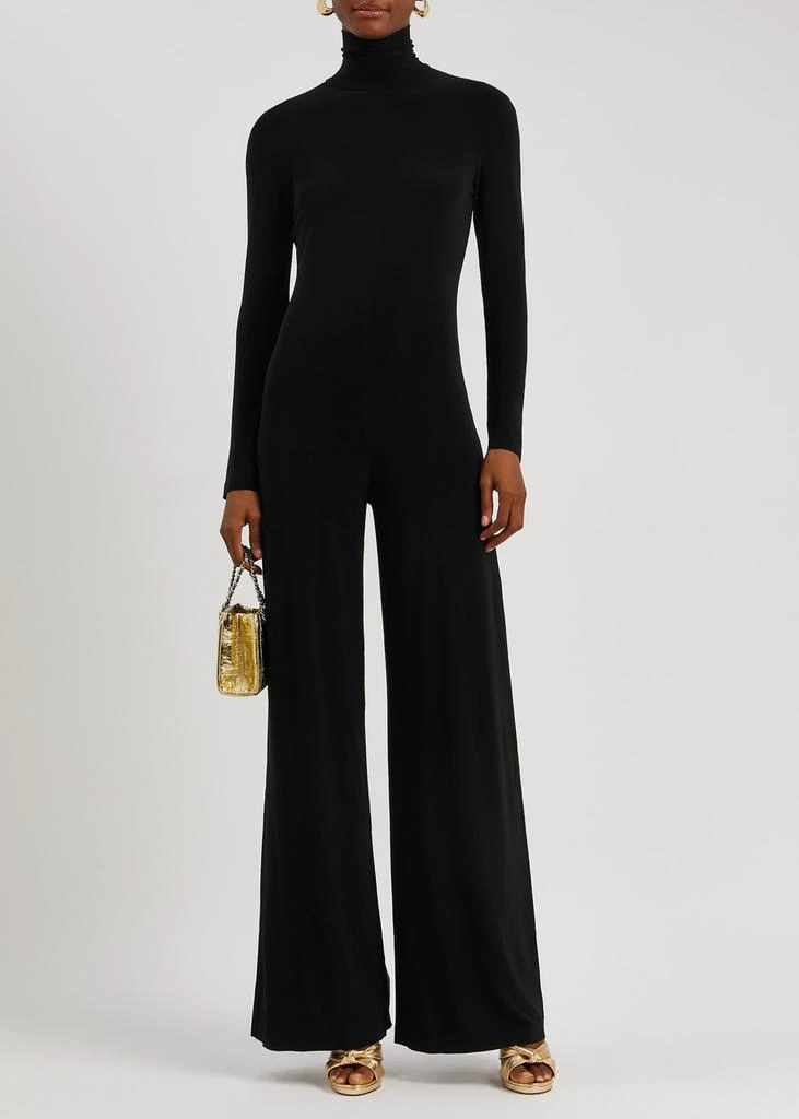 Norma Kamali Roll-neck stretch-jersey jumpsuit 4