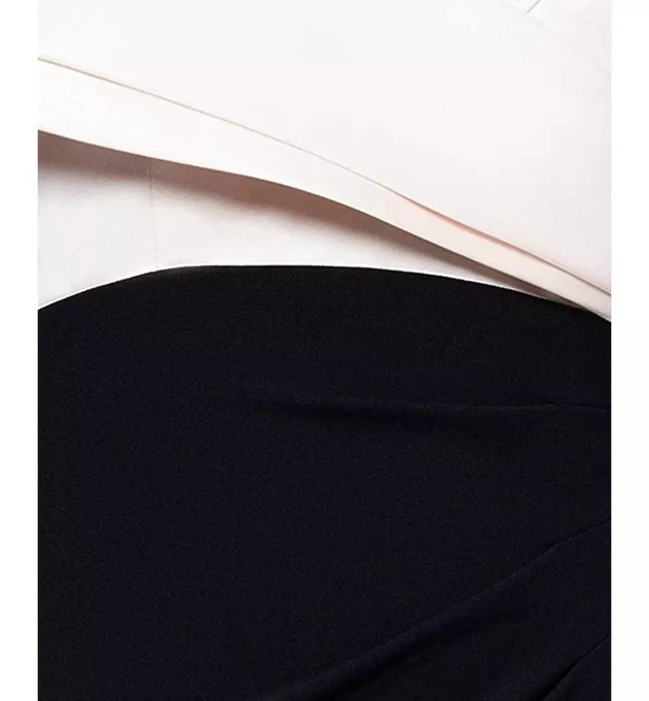 Betsy & Adam Women's Off-The-Shoulder Colorblocked Gown 4