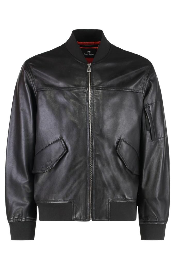 Shop Black MIL Flight Leather Jacket on Sale at BeyondStyle