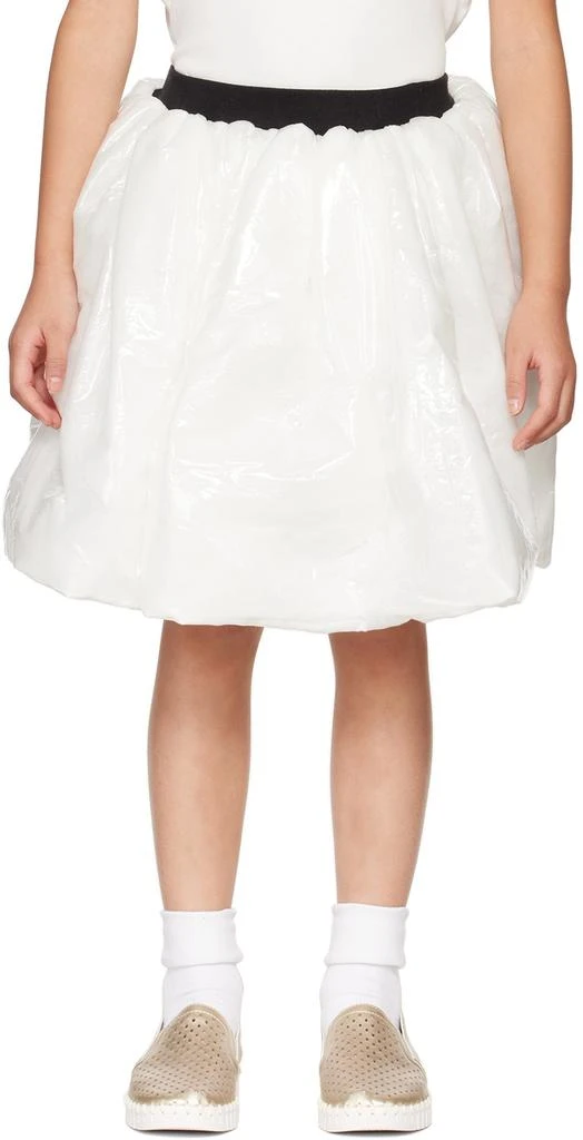 CRLNBSMNS Kids White Bubble Skirt