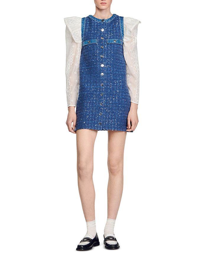 Sandro Palmare Tweed Dress