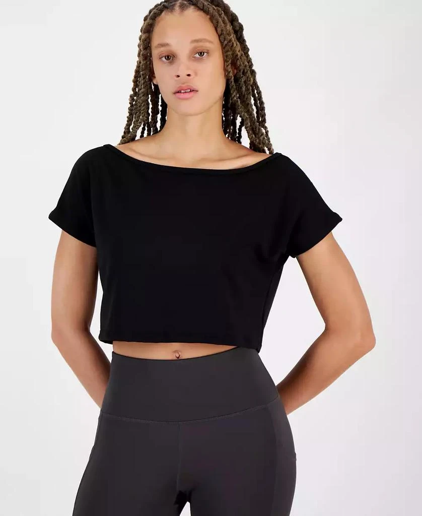 Macy's Women's Off-The-Shoulder T-Shirt, Created for Macy's 1