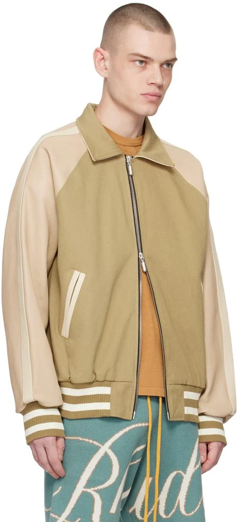 Rhude Beige 'Rude Boys' Bomber Jacket 2
