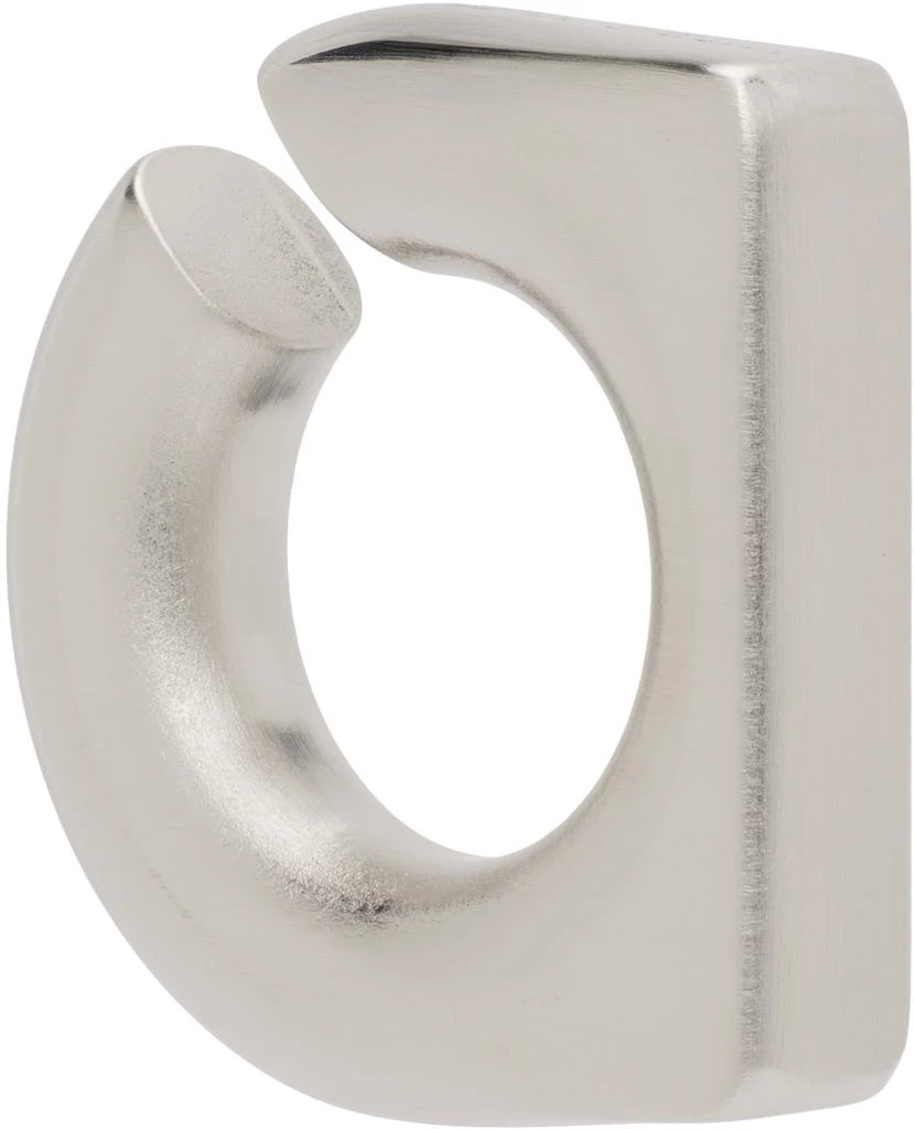 Rick Owens Silver Porterville Round Prong Ear Cuff 2