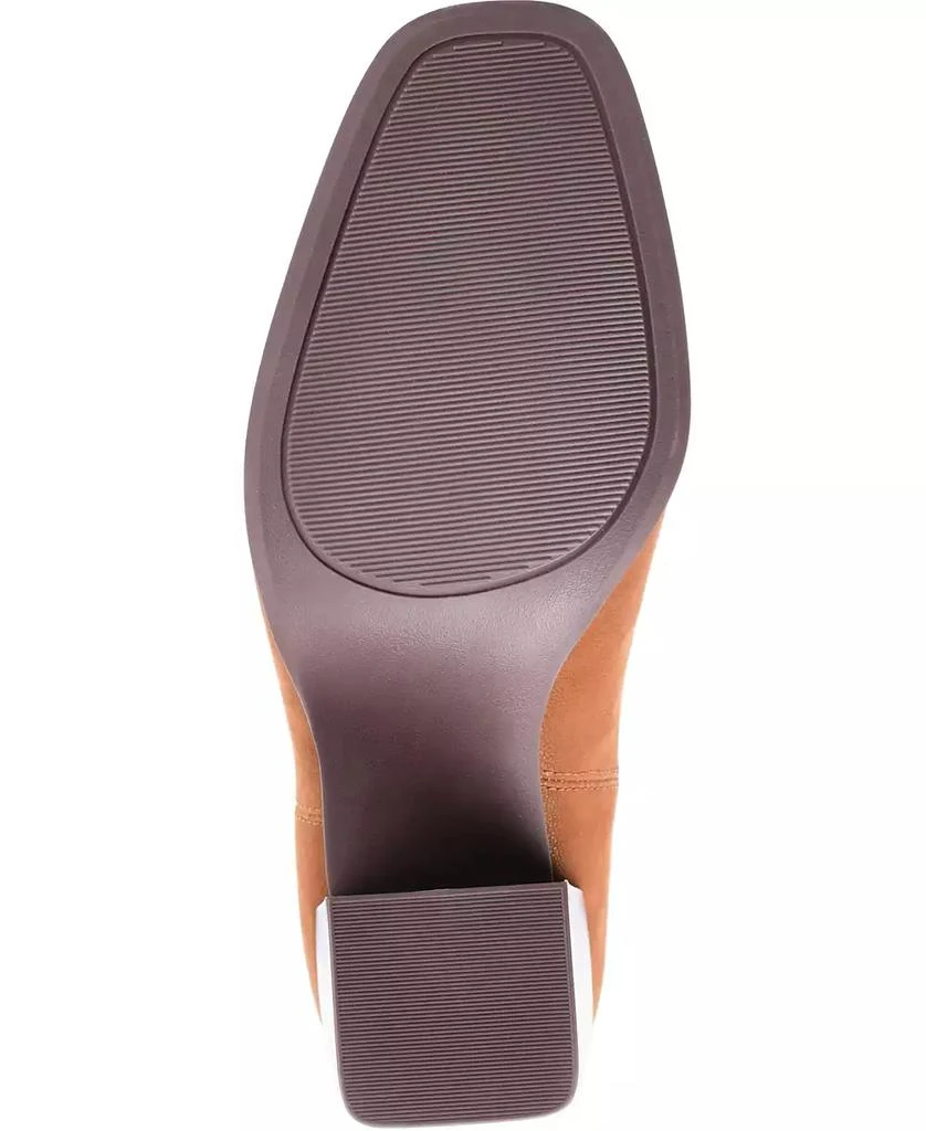 Journee Collection Women's Maxxie Stacked Block Heel Booties 5