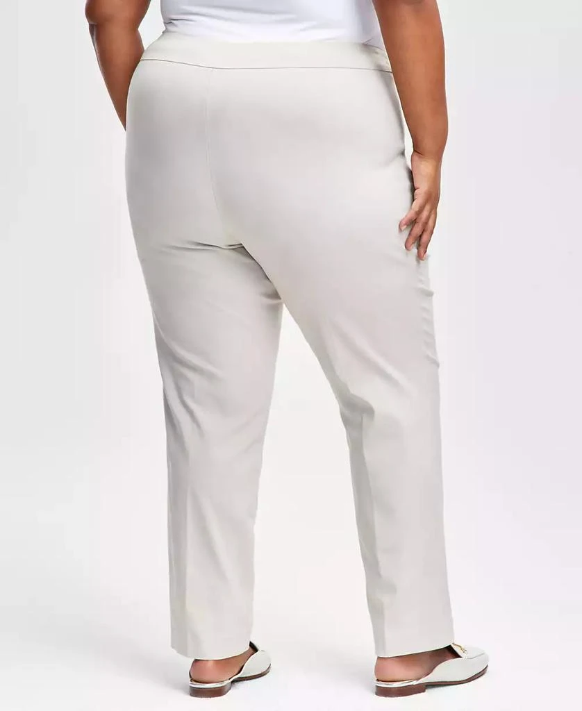 JM Collection Plus & Petite Plus Size Tummy Control Pull-On Slim-Leg Pants, Exclusively at Macy's 4