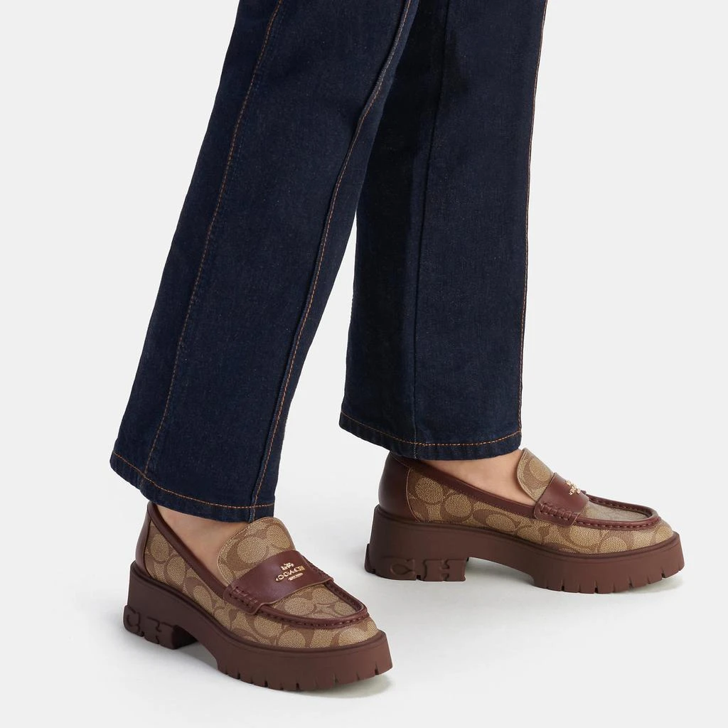 Coach Ruthie Loafer In Signature Canvas 5