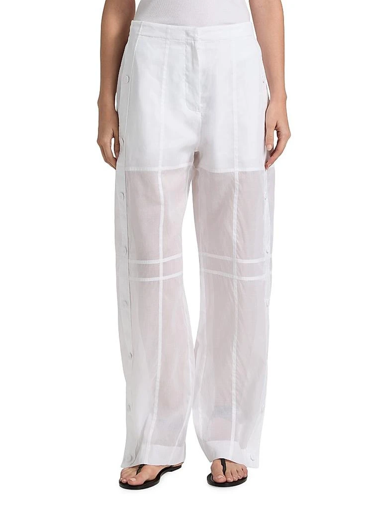 Jil Sander Muslin Cotton Seamed Trousers 3