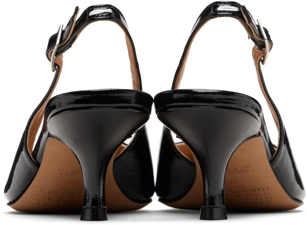 MAISON MARGIELA Black Kinkies Slingback Heels 2
