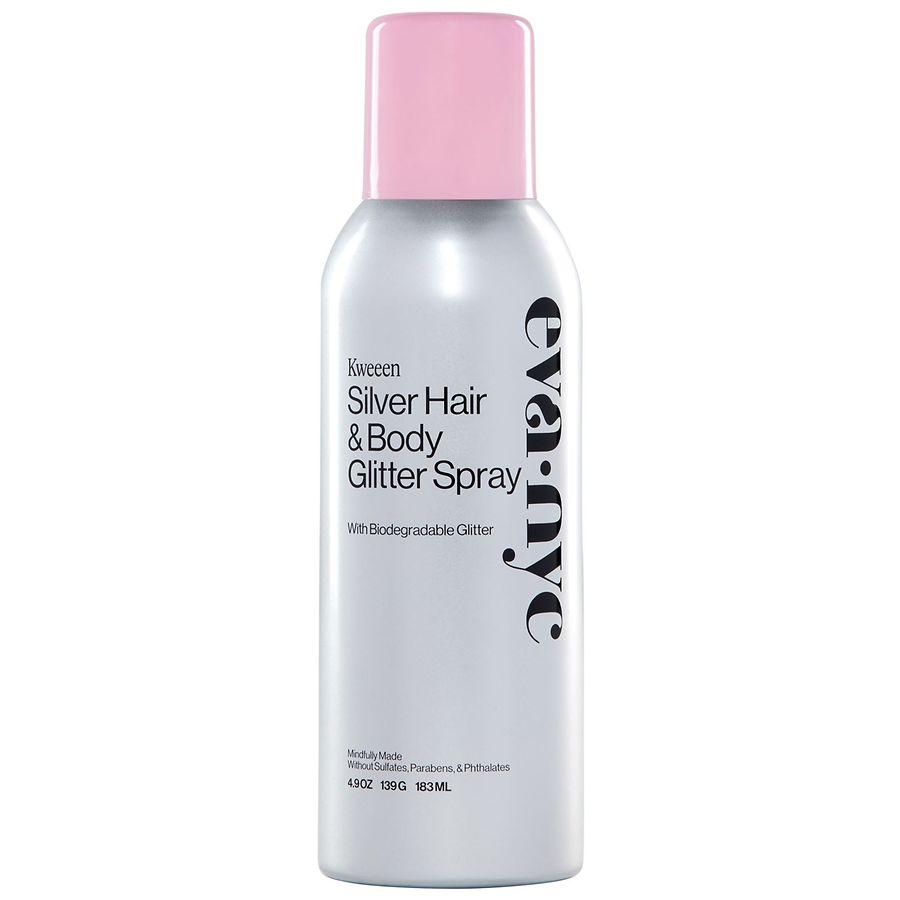 Eva NYC Kweeen Silver Hair & Body Glitter Spray