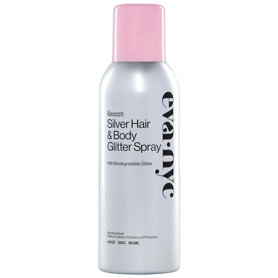 Eva NYC Kweeen Silver Hair & Body Glitter Spray 1