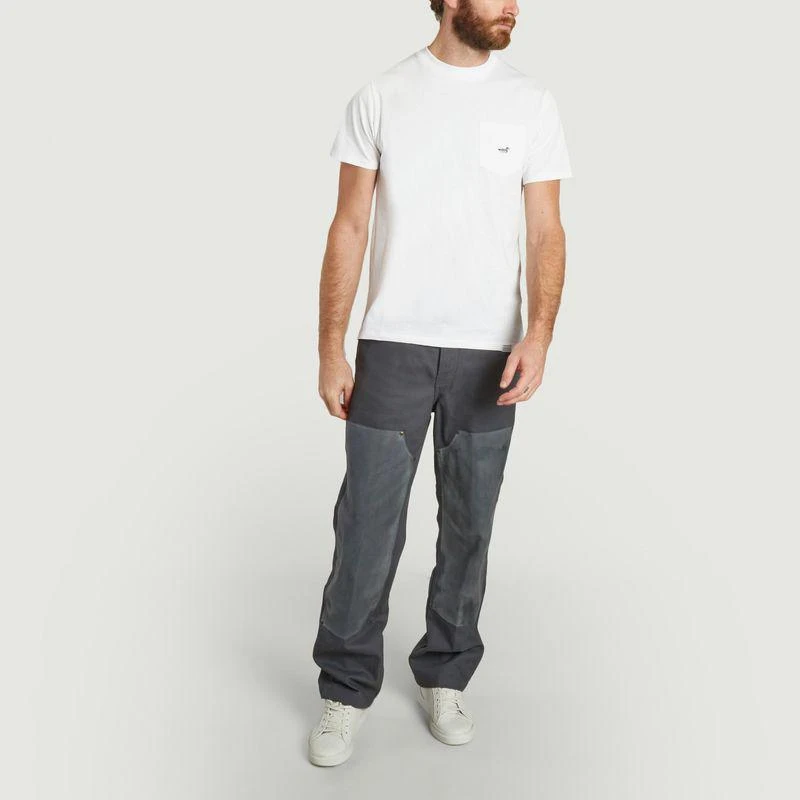 DICKIES Lucas Waxed double Knee pants  CHARCOAL GREY DICKIES 1