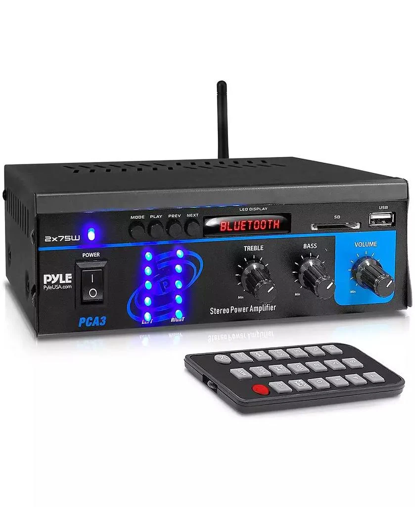 Pyle Stereo Power Speaker Amplifier With USB, SD, Bluetooth & FM, 150 Watt