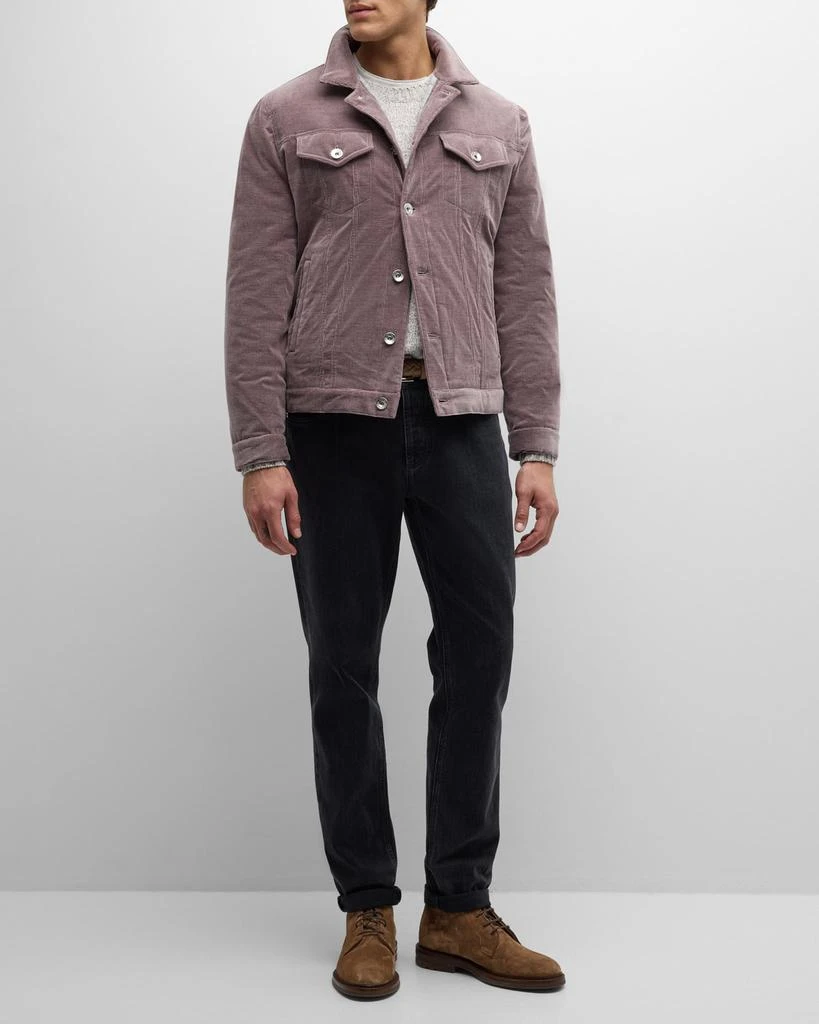 Brunello Cucinelli Men's Corduroy Trucker Jacket 2