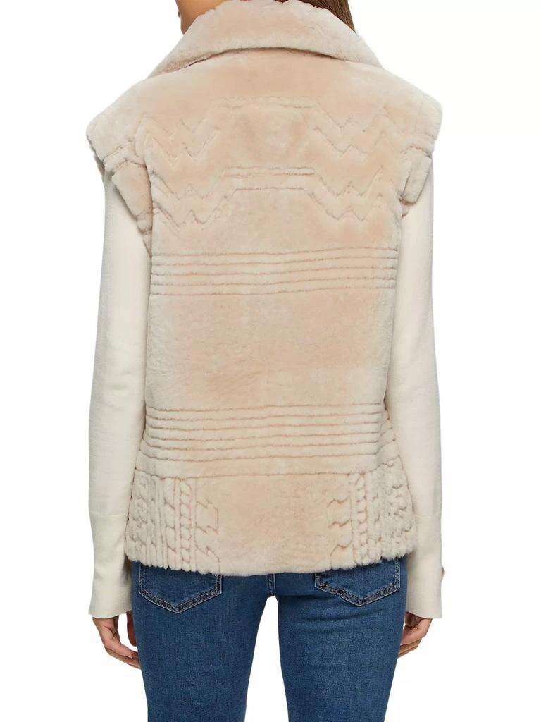 Gorski Select Shearling Lamb Zip Vest 4