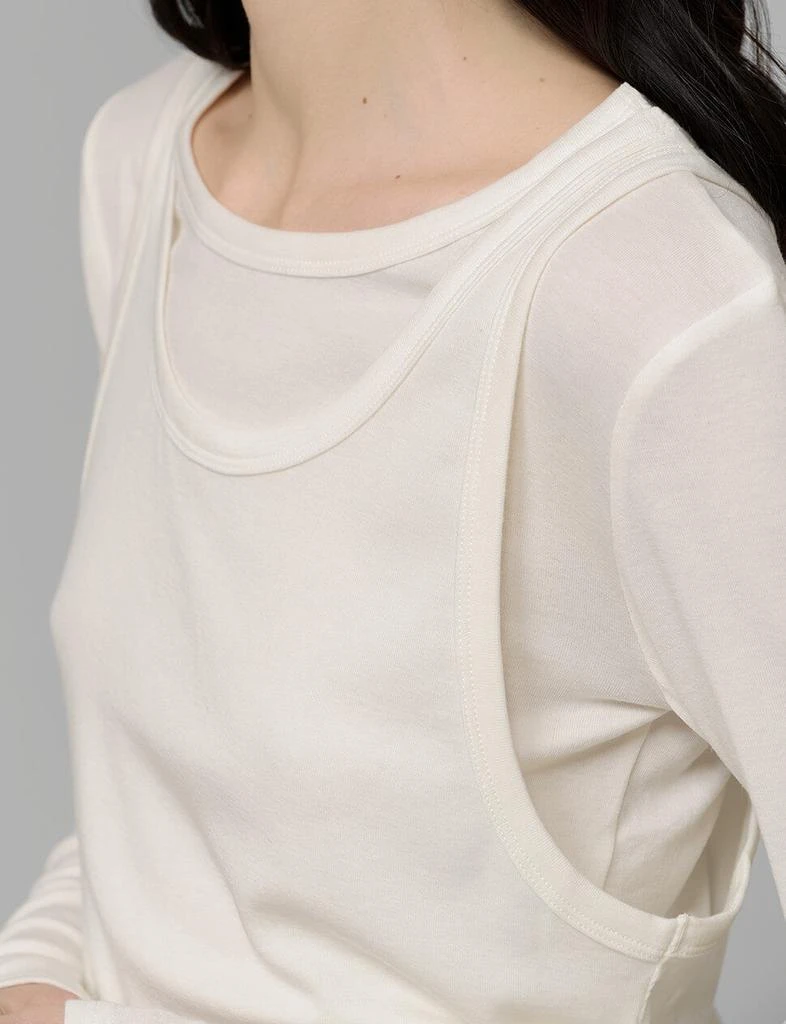 Pixie Market Ivory Double Layered Top 6