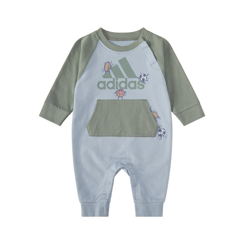 adidas Baby Boys Long Sleeve Sport Color Block Coverall 1