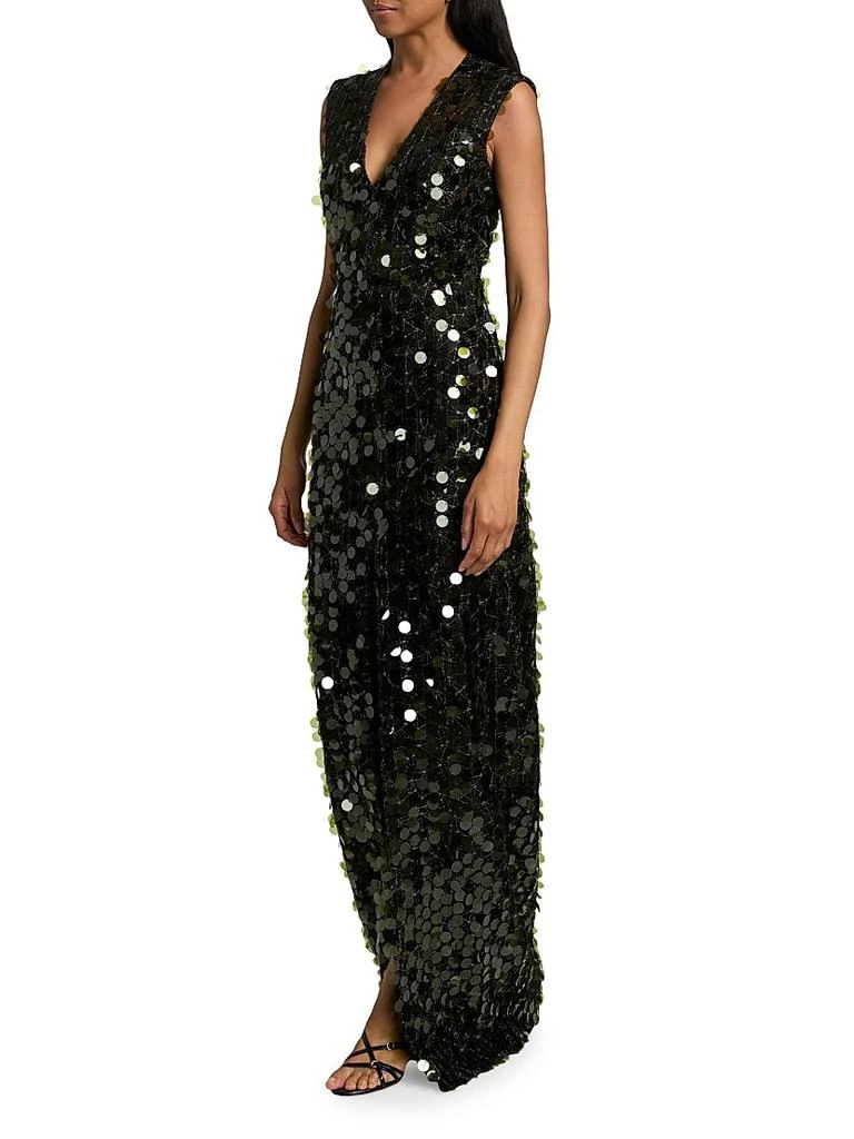 Atelier Prabal Gurung Ava Paillette V-Neck Gown 4