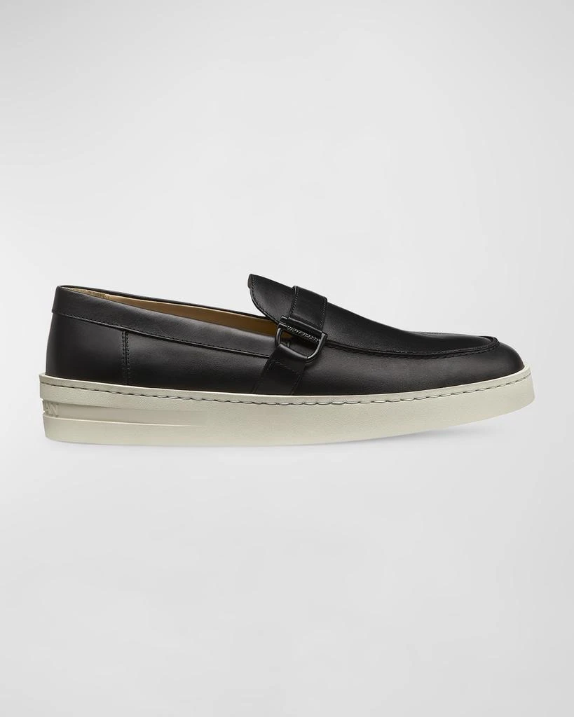 Stuart Weitzman Men's Hamptons Leather Buckle Loafers 1