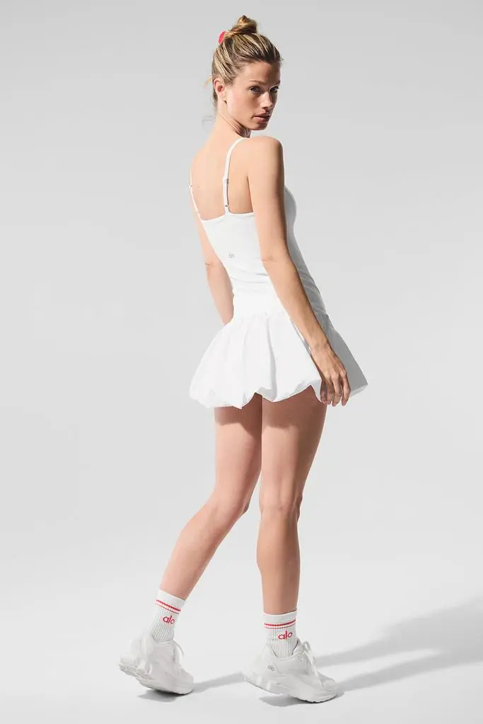 Alo Airbrush Love Match Tennis Dress - White - Dresses & Skirts - Free  Shipping - BeyondStyle