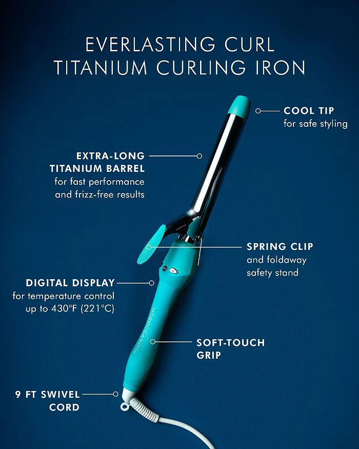 Moroccanoil Everlasting Curl Titanium Curling Iron 2