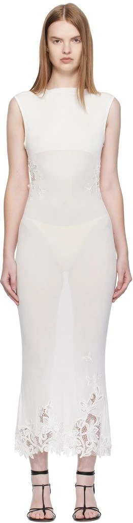 open lace back dress Christopher Esber Slashed Knit Sunray Strapless Dress main image 0