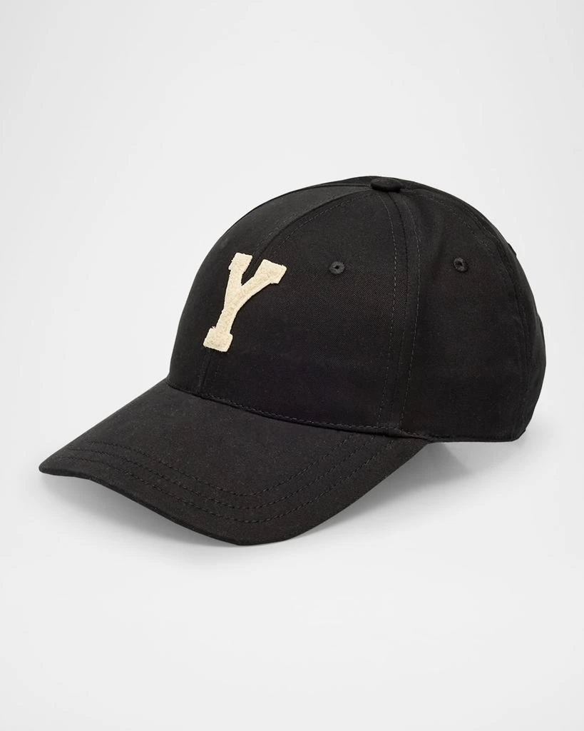 Yves Saint Laurent Men's Y Varsity Six-Panel Baseball Cap 1