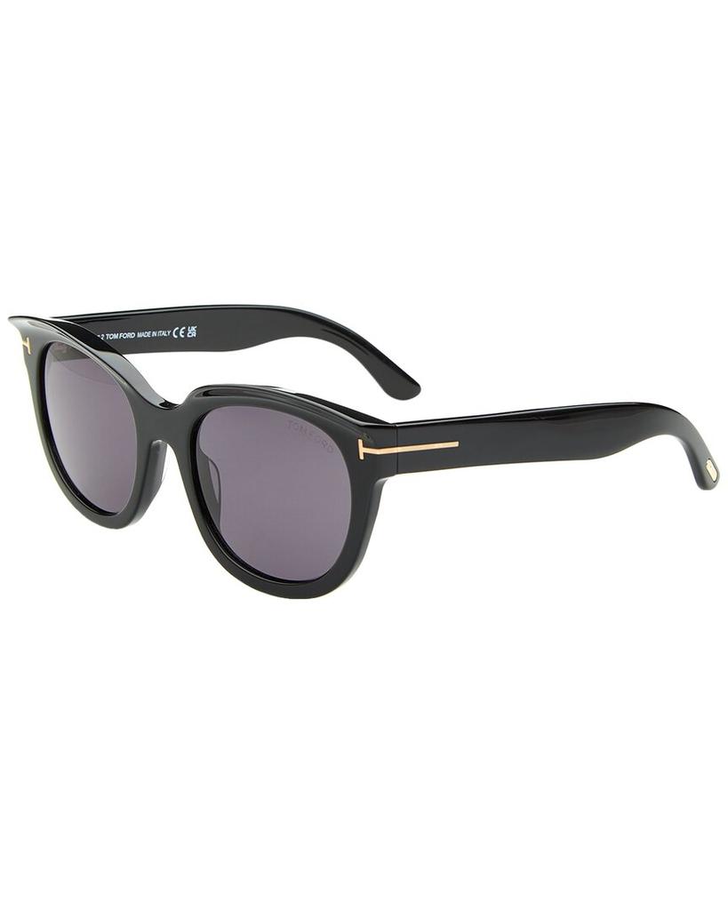 Tom Ford Women's Toni Sunglasses TF1111 01C Black 55mm
