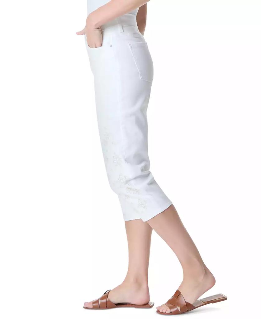 Gloria Vanderbilt Petite Amanda Embroidered Capri Jeans