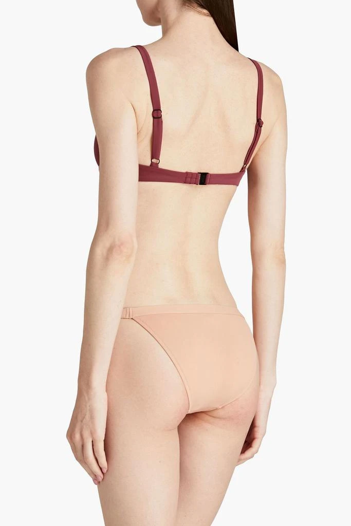 Onia Marilyn ruched underwired bikini top 3