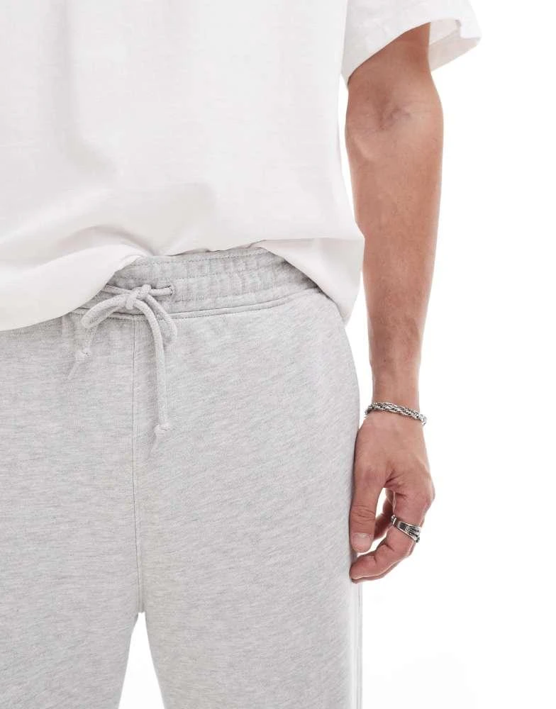 Weekday Weekday Astro wide leg joggers in grey melange 6