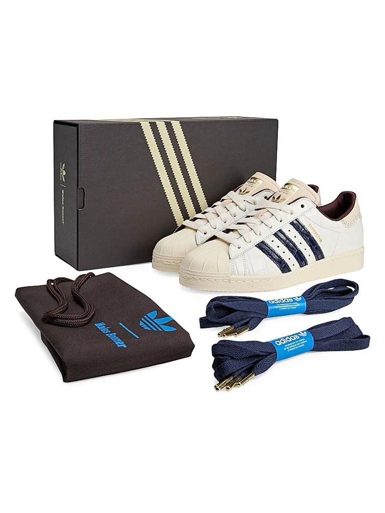 Adidas Unisex adidas x Wales Bonner Superstar Crocodile-Embossed Leather Sneakers 7