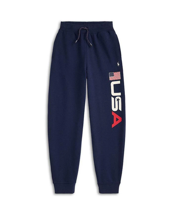 Ralph Lauren Boys' Team USA Fleece Jogger Pants - Little Kid, Big Kid