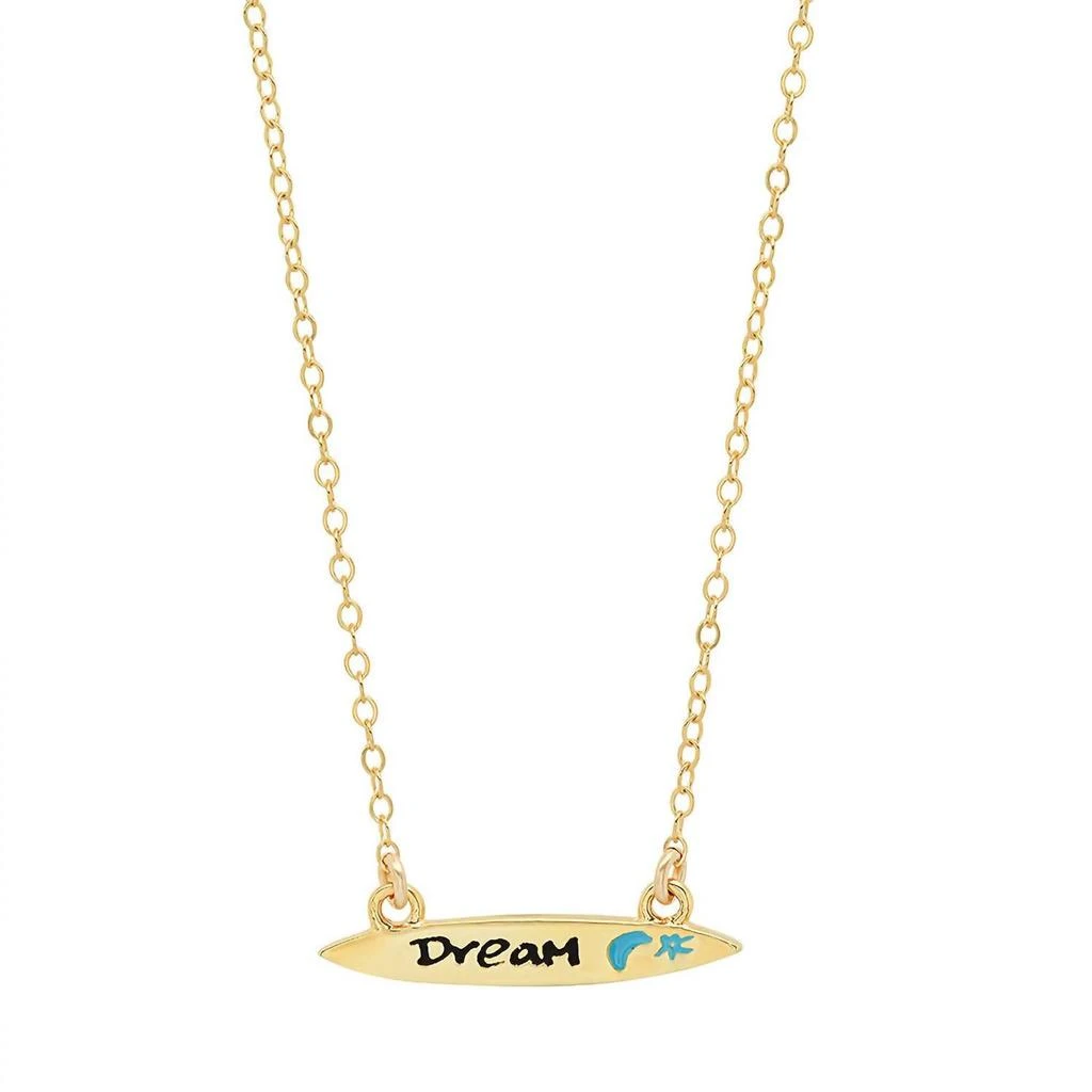 Jessica Elliot Women
s Enamel Small Surfboard Necklace - Dream 1