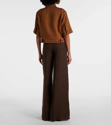 Max Mara Cropped linen shirt 3