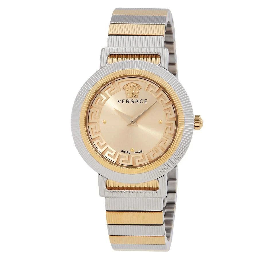Versace Greca Chic Quartz Gold Dial Ladies Watch VE3D00422 1