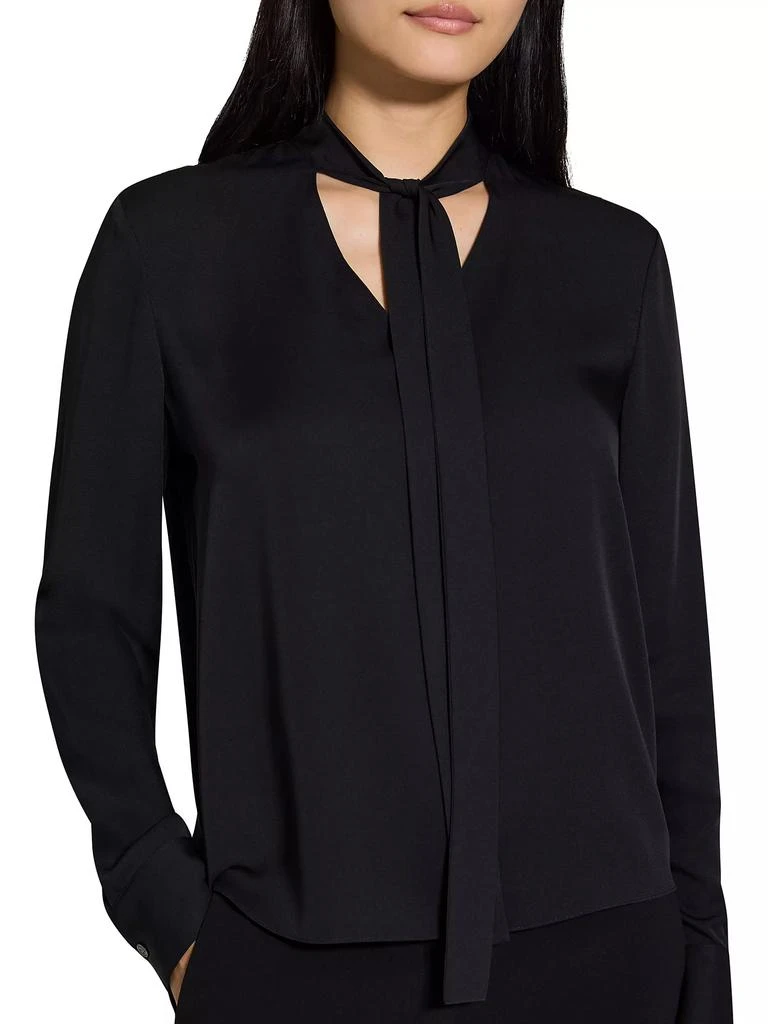 Theory Silk Tie-Neck Blouse 6