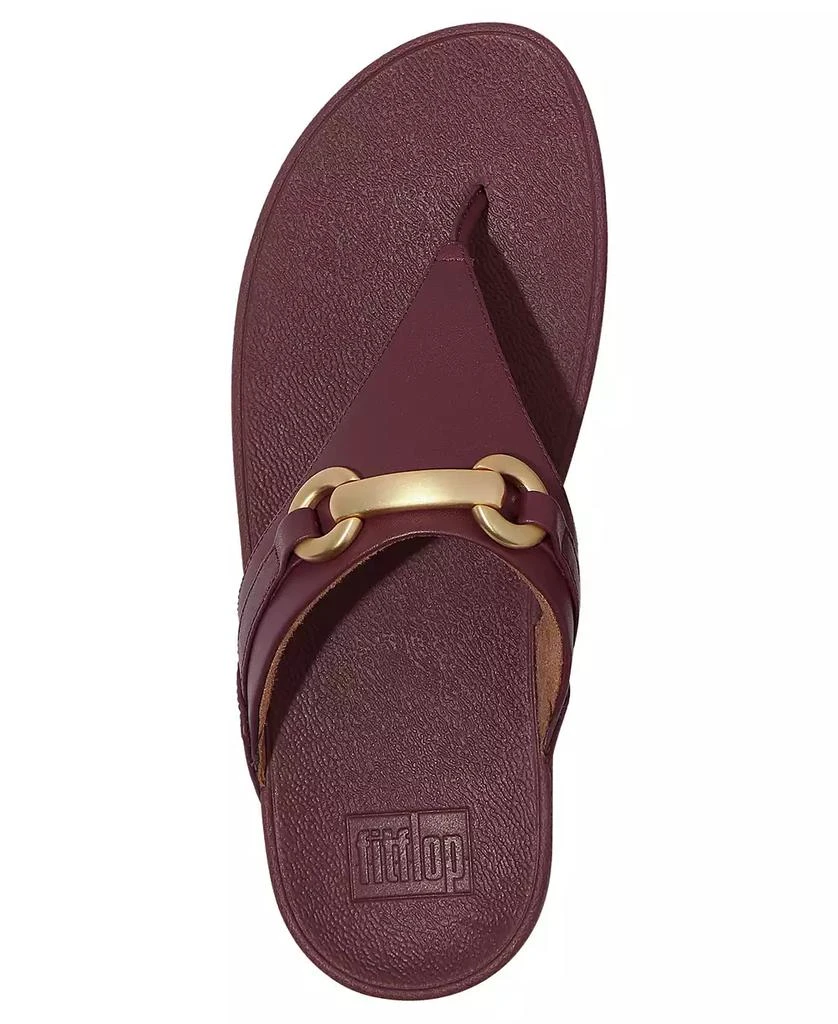 FitFlop Women's Lulu Chunky Snaffle Leather Toe-Post Sandals 3