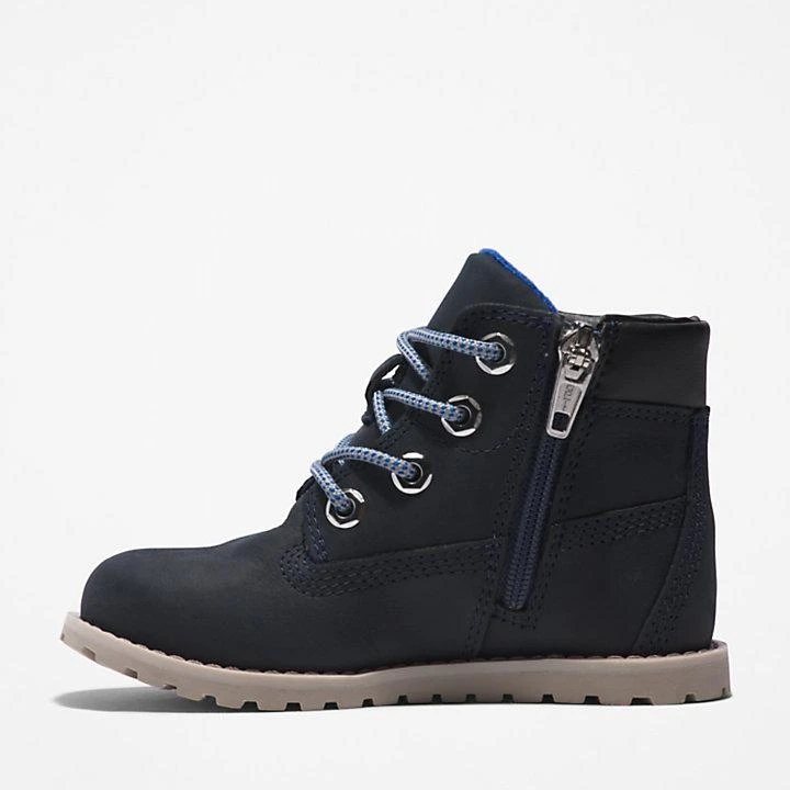Timberland Pokey Pine 6 Inch Side-zip Boot for Toddler in Navy 5