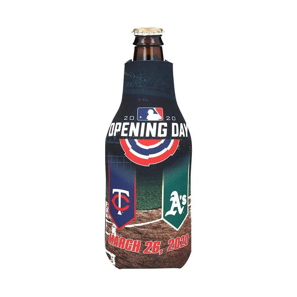 Wincraft Minnesota Twins vs. Oakland Athletics 12 oz 2020 Opening Day Bottle Cooler