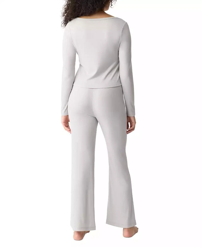 GAP GapBody Women's Ribbed High-Rise Pajama Pants 2