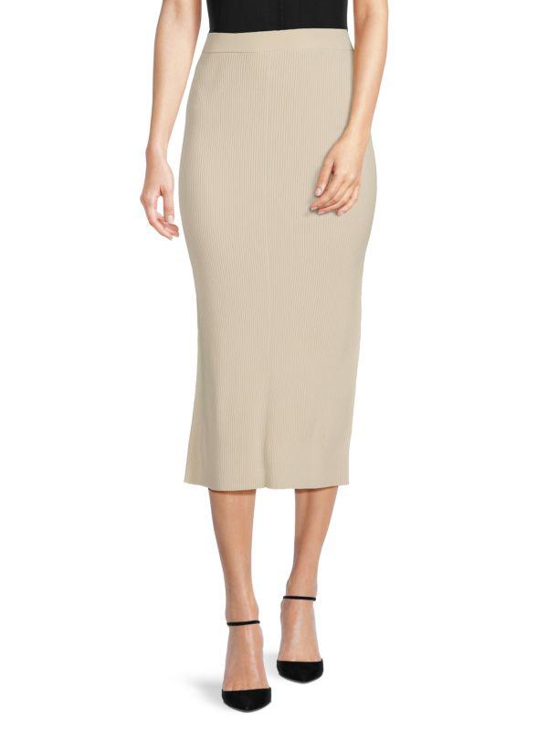 Theory Ribbed Midi Skirt - Dresses & Skirts - Compare Prices