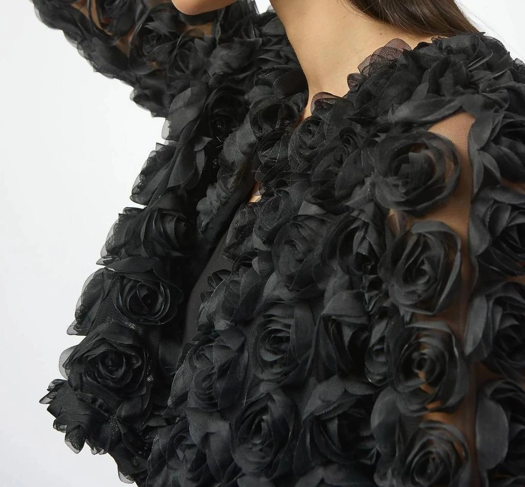 JOSEPH RIBKOFF Joseph Ribkoff - Rosette Long Sleeve Bolero Jacket 3